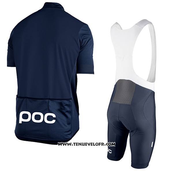 2017 Maillot Ciclismo POC Fondo Elements Bleu Manches Courtes et Cuissard